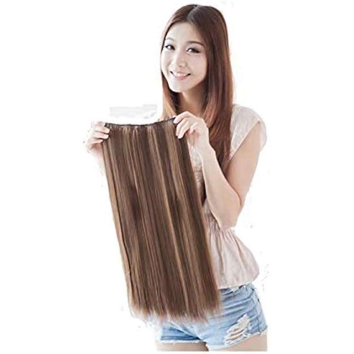 DILLARDS 60Cm Light Brown One Piece Straight Fiber Hair Extension - Image 4